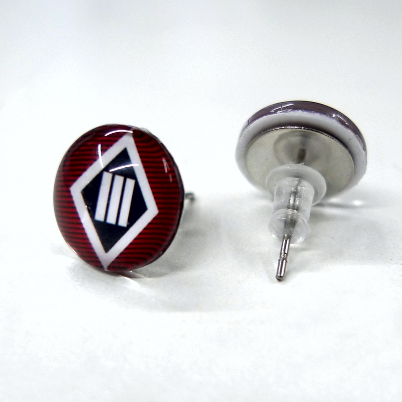 Skleněné náušnice Tři sestry - pecky 12mm
