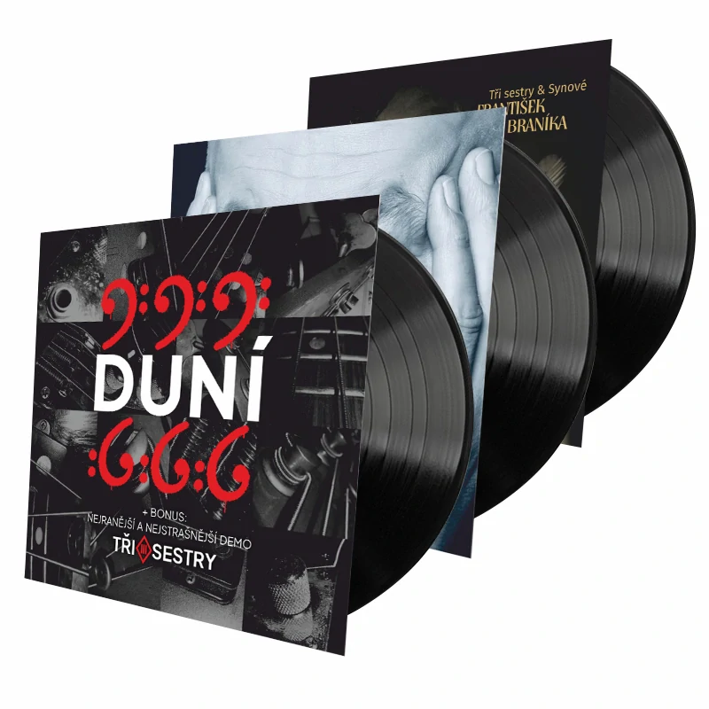 LP DUNÍ + Bonus: Nejranější a nejstrašnější demo Tři sestry + LP Fan 60 + LP František z Braníka (předobjednávka)