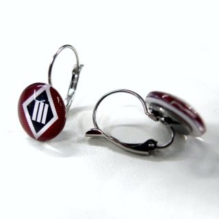 Skleněné náušnice Tři sestry - visací 14 mm