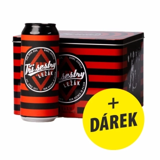 Set 6 piv Tři sestry - Ležák v plechové dóze + malý dárek