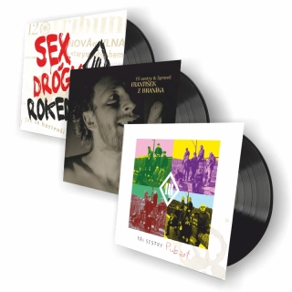 LP Tři sestry - Pub art, 2LP Tři sestry a synové František z Braníka a Sex Drógy Rokenról
