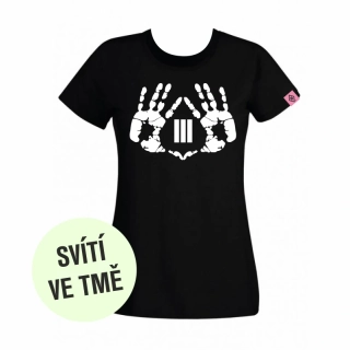 Tričko dámské Tři sestry - Ruce - svítící ve tmě